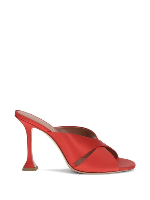 Amina Muaddi Salma crossover-strap sandals - Red - zdjęcie produktu nr 1