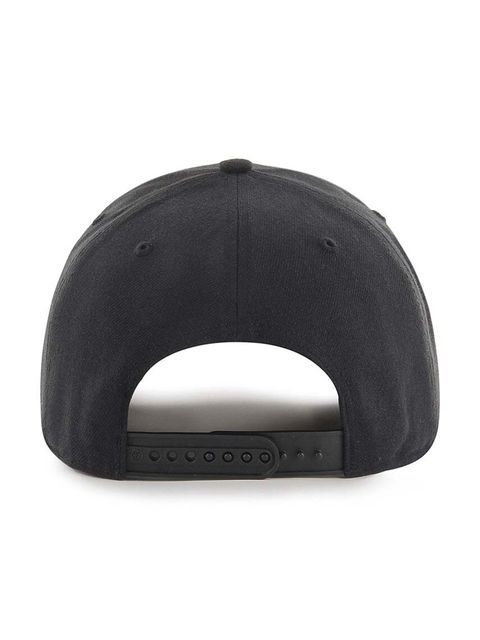 47 brand czapka z daszkiem z domieszką wełny MLB New York Yankees kolor czarny z aplikacją B-CLZOE17WBP-BKB - zdjęcie produktu nr 2