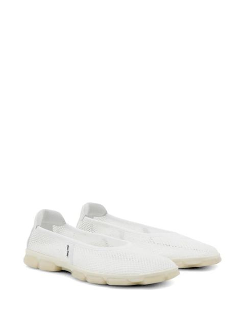 Miu Miu mesh ballet flats - White - zdjęcie produktu nr 2