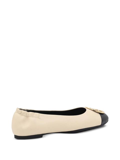 Tory Burch logo-plaque ballet flats - Neutrals - zdjęcie produktu nr 2