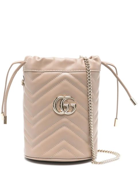 Gucci GG Marmont bucket bag - Neutrals - zdjęcie produktu nr 1