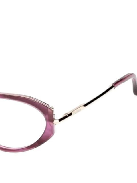 Max Mara Eyewear striped geometric frames - Purple - zdjęcie produktu nr 2