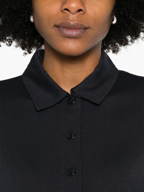 Moncler logo-patch polo shirt - Blue