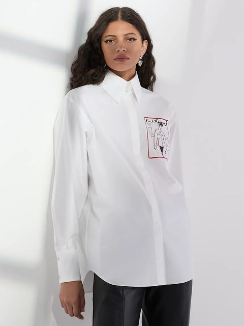 Karl Lagerfeld koszula bawełniana - zdjęcie produktu nr 1