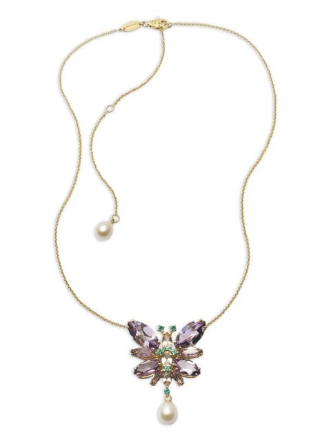 Dolce & Gabbana 18K yellow gold Butterfly multi-stones necklace - zdjęcie produktu nr 2
