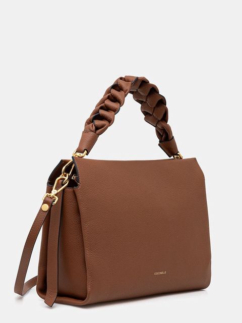 Coccinelle torebka skórzana kolor brązowy E1 M50 19 02 01 - zdjęcie produktu nr 2