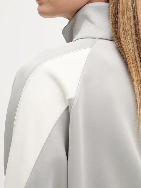 adidas bluza Stadium damska kolor szary z aplikacją KA6251 - zdjęcie produktu nr 2