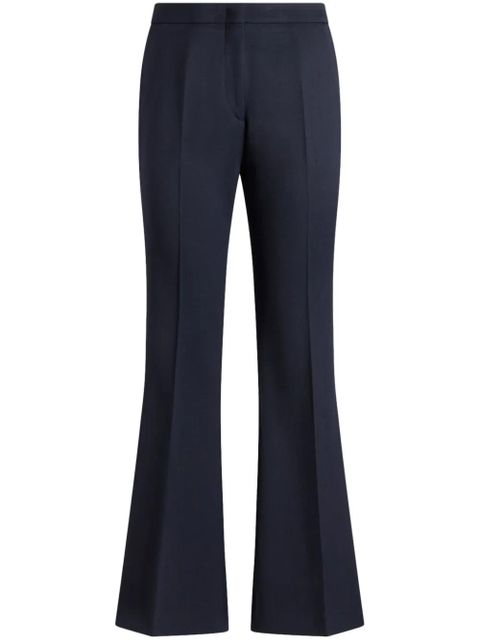 ETRO gabardine flared trousers - Blue - zdjęcie produktu nr 1