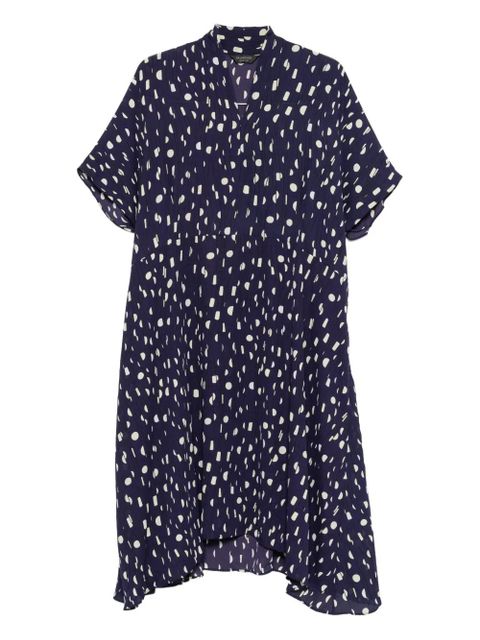 Balenciaga polka dot-pattern dress - Blue