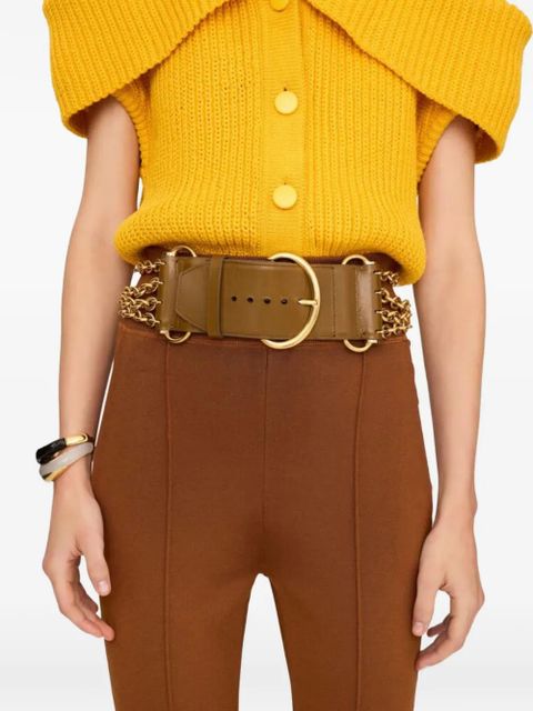 Chloé chain-detail belt - Green