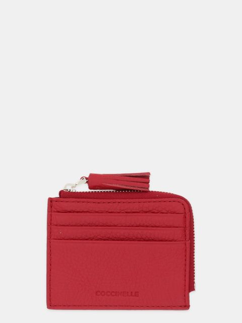 Coccinelle portfel skórzany damski kolor czerwony E2 MU0 12 89 01 - zdjęcie produktu nr 1