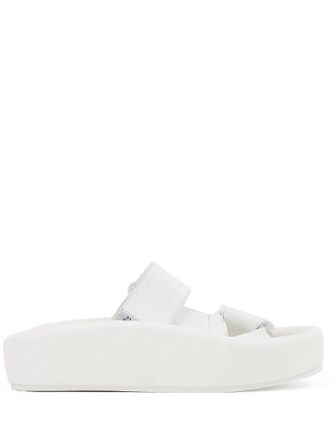 MM6 Maison Margiela Webbing leather sandals - White - zdjęcie produktu nr 1