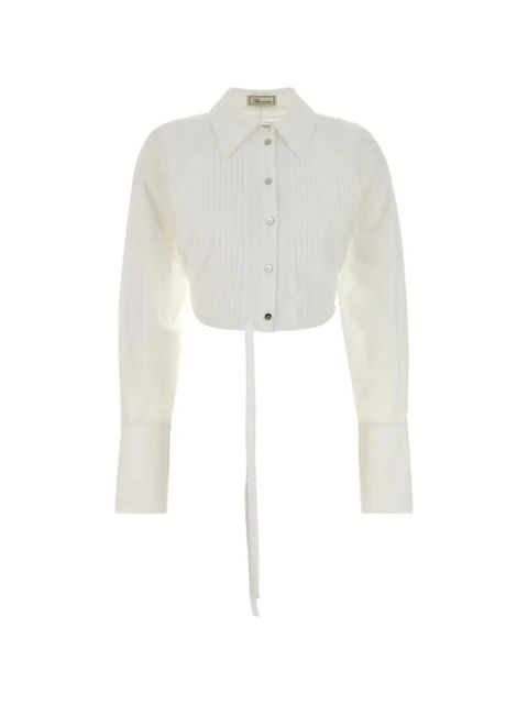 Blumarine poplin cropped shirt - White - zdjęcie produktu nr 1