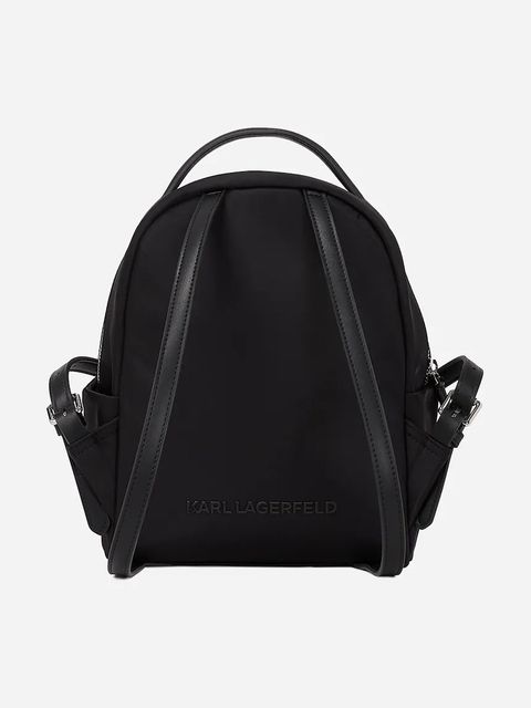 Karl Lagerfeld plecak IKON damski kolor czarny mały gładki A2W30180