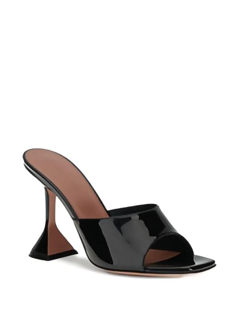 Amina Muaddi 95mm Lupita open-toe sandals - Black - zdjęcie produktu nr 2