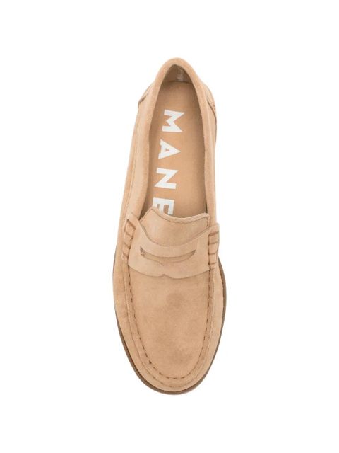 Manebi suede penny loafers - Neutrals