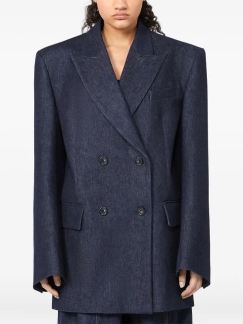 Sportmax double-breasted blazer - Blue