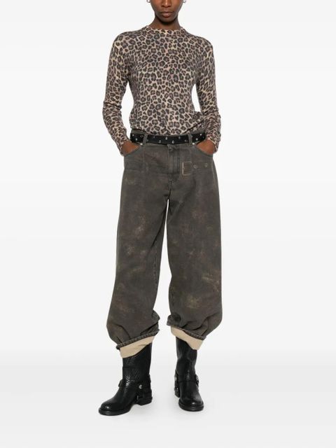 MC2 Saint Barth New Queen printed sweater - Brown