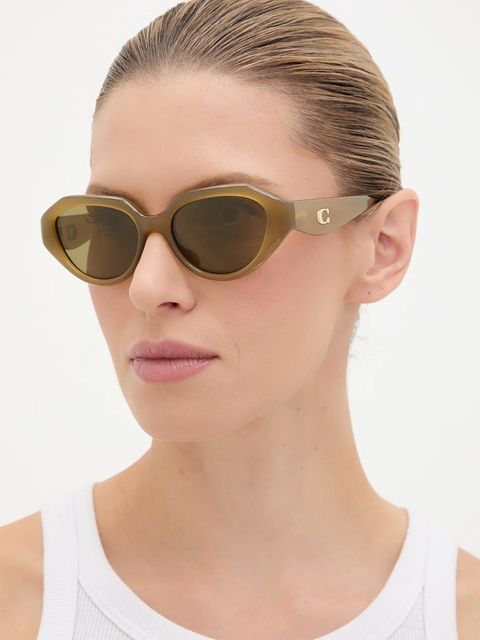 Coach okulary przeciwsłoneczne damskie kolor czarny 0HC8443D