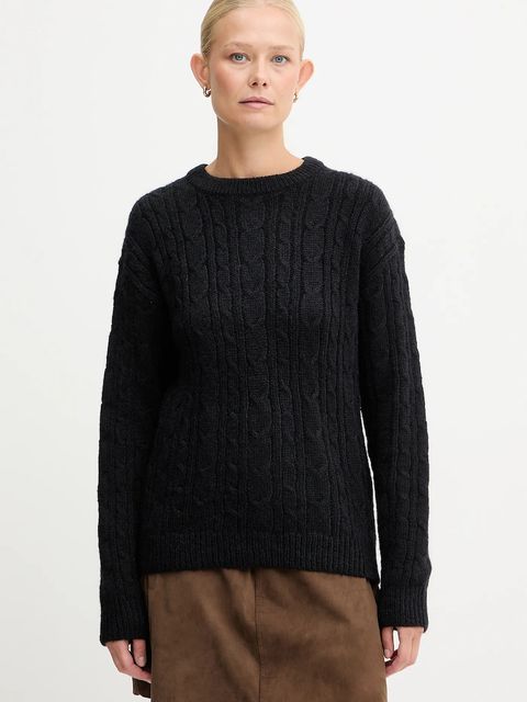 Silvian Heach sweter z domieszką wełny MARKOVKA damski kolor czarny GPA25146MA - zdjęcie produktu nr 1