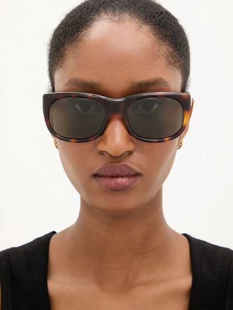 Saint Laurent okulary przeciwsłoneczne damskie kolor zielony SL 815 ROMY