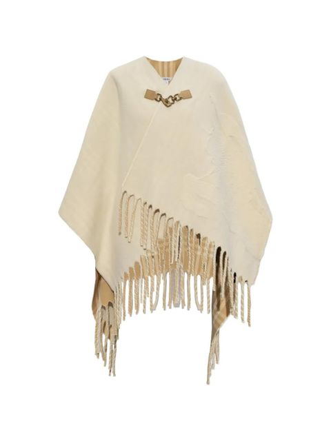 Burberry fringe poncho - Neutrals - zdjęcie produktu nr 1