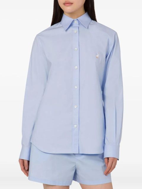 Moschino Goose poplin shirt - Blue
