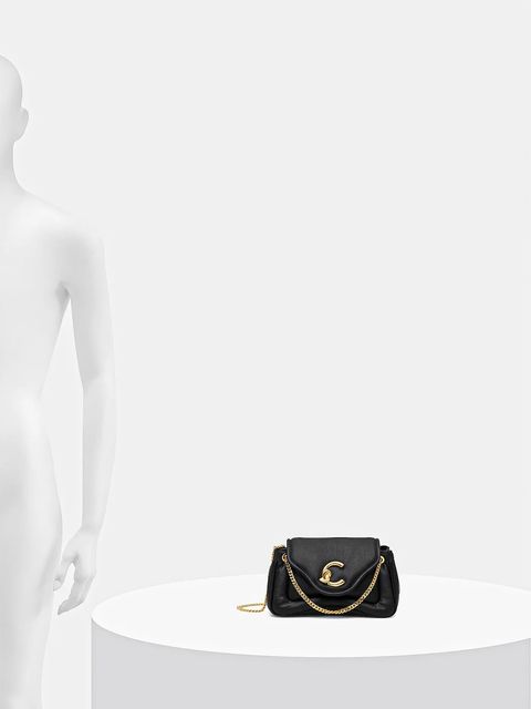 Coccinelle torebka skórzana COCCINELLE C-ME FLUFFY