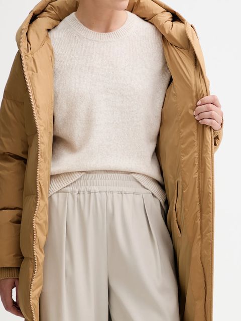 Marc O'Polo kurtka puchowa kolor beżowy zimowa 509087471081