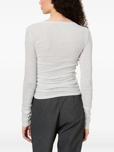 American Vintage massachusetts long-sleeve top - Grey