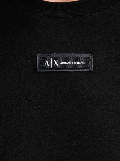 Armani Exchange t-shirt damski kolor czarny XW001362 AF16294