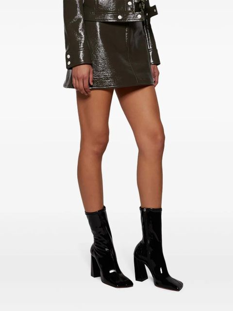 Amina Muaddi 95mm Marine Stretch boots - Black