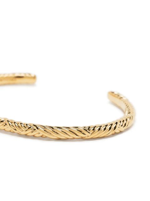 Missoma Wavy Ridge open-cuff bracelet - Gold