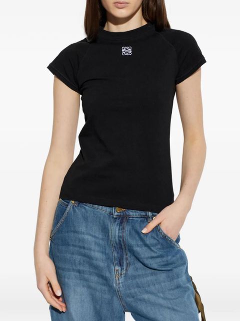 LOEWE embroidered-logo T-shirt - Black