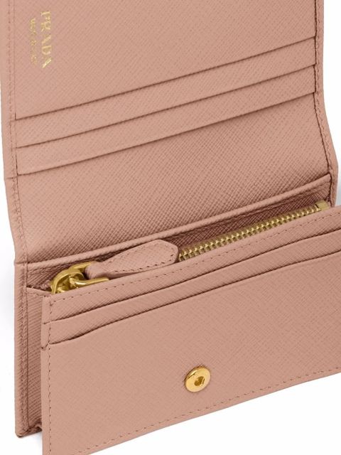 Prada logo-plaque small wallet - Pink