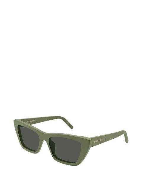 Saint Laurent cat-eye frame sunglasses - Green - zdjęcie produktu nr 2