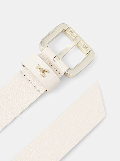 Patrizia Pepe pasek skórzany damski kolor beżowy CW8684 L001