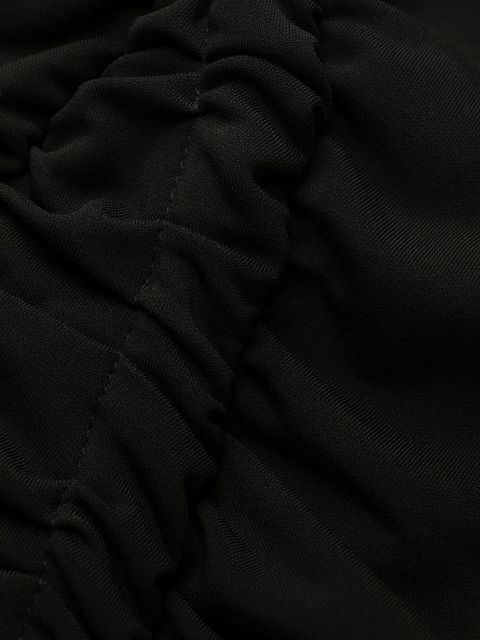 Off-White asymmetric ruched minidress - Black