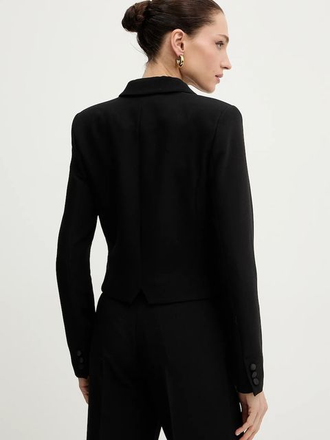 Morgan marynarka kolor czarny dwurzędowa gładka VJOEN.F