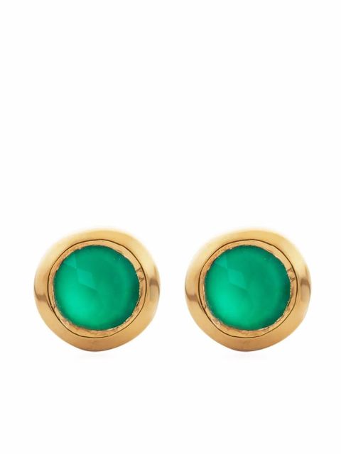 Monica Vinader mini gem stud earrings - Gold - zdjęcie produktu nr 1