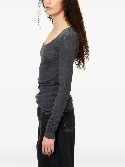 American Vintage Massachusetts long-sleeve T-shirt - Grey