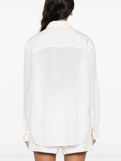 Nanushka striped shirt - White