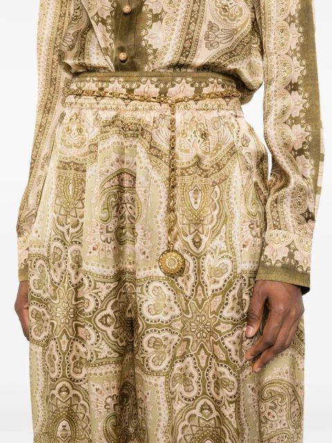 ZIMMERMANN paisley trousers - Neutrals