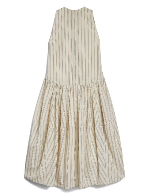 Jil Sander striped midi dress - Neutrals