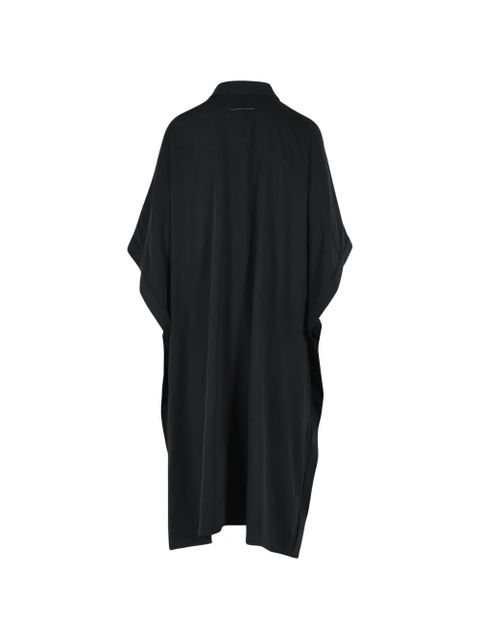 MM6 Maison Margiela pointed-collar button midi dress - Black - zdjęcie produktu nr 2