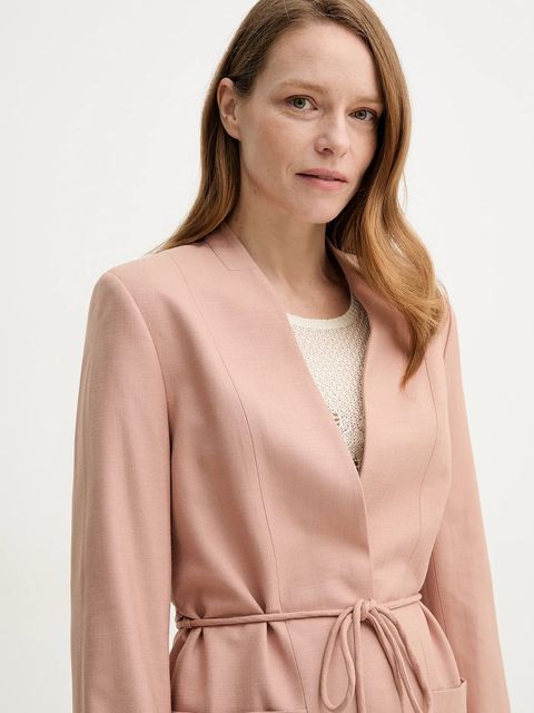 AERON marynarka SUN kolor różowy jednorzędowa gładka BL080474