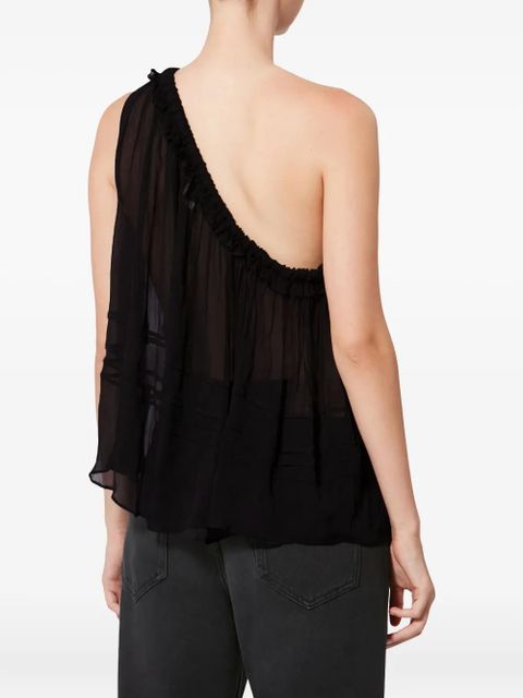 MARANT ÉTOILE Loeva one-shoulder blouse - Black