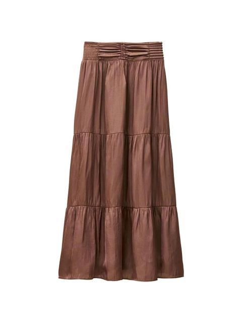 Ba&Sh Camyla tiered maxi skirt - Brown - zdjęcie produktu nr 1