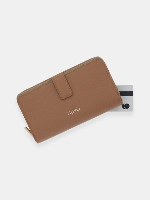 Liu Jo portfel damski kolor brązowy AA6201 E1109
