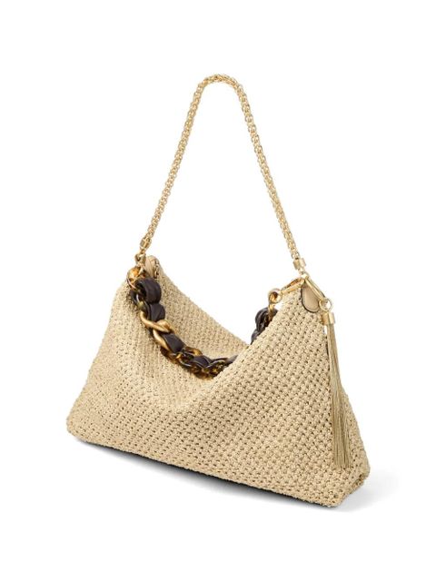 Jimmy Choo Callie zip fastening shoulder bag - Neutrals